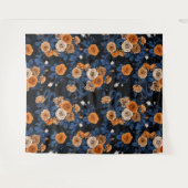 Versteckt in den Rose, orange und blau Wandteppich (Vorderseite (Horizontal))