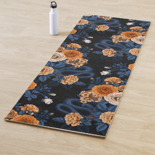 Versteckt in den Rose, orange und blau Yogamatte
