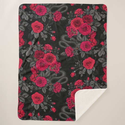 versteckt in den Rose Sherpadecke (Vorderseite)