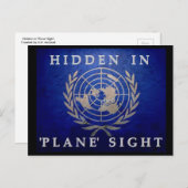 Versteckt in der "Flugzeug"-Postkarte Postkarte (Vorne/Hinten)