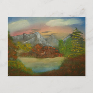 Versteckt in roter Postkarte