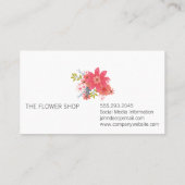 Versteckte Blume | Florist Visitenkarte (Rückseite)