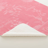 Versteckte Botschaften Hübsch rosa Blüte Sherpadecke (3/4)