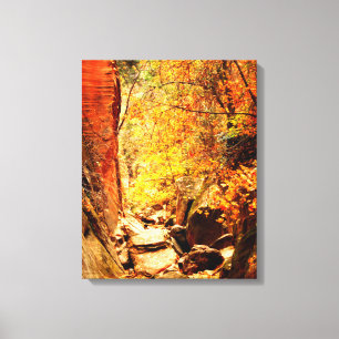 Versteckte Canyon Herbstfarben wackelt  Leinwanddruck