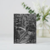 Versteckte Gartentreppe Postkarte (Stehend Vorderseite)