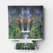 Versteckte Gesichter in fantastischen Wasserfällen Dosenkühler (Rückseite)