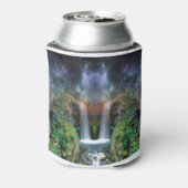 Versteckte Gesichter in fantastischen Wasserfällen Dosenkühler (Kanne Rückseite)