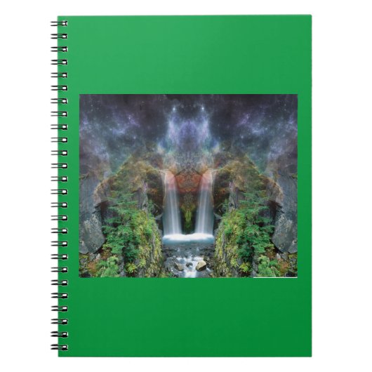 Versteckte Gesichter in fantastischen Wasserfällen Notizblock (Vorderseite)