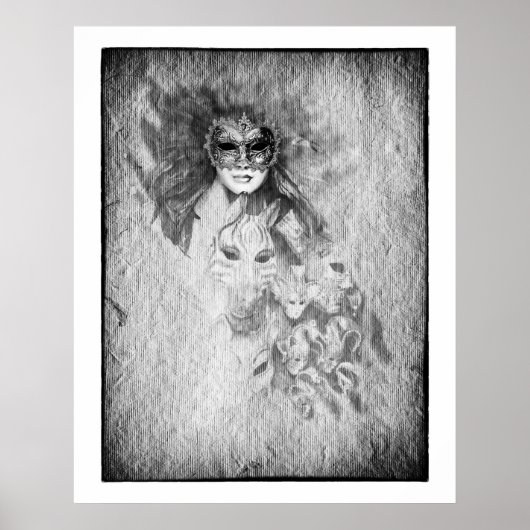 Versteckte Gesichter und jenseits der Maske /Vened Poster (Vorne)