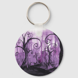 Versteckte Herzen Bäume Wandern neben dem Wasser Schlüsselanhänger