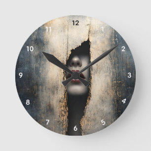Versteckte Identität Surrealistische Wanduhr