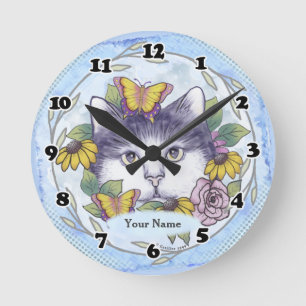 Versteckte Katze Uhr