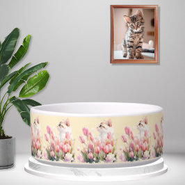 Versteckte Kitty Rosa Floral  Napf