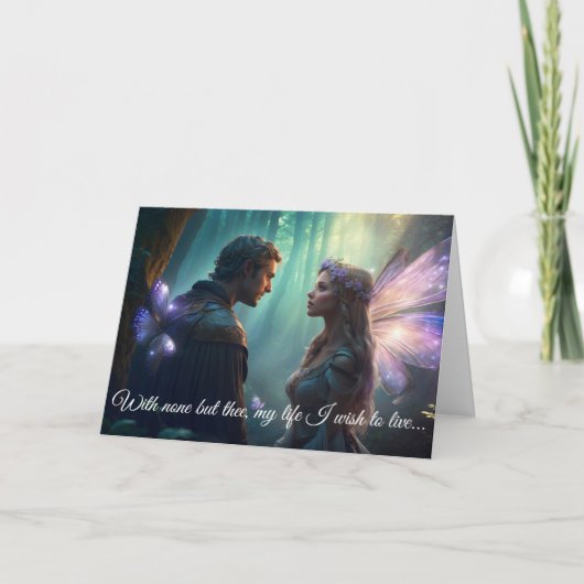 Versteckte Liebhaber des Waldgebiets Feiertagskarte (Vorderseite)