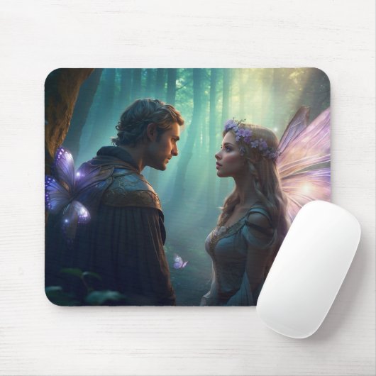 Versteckte Liebhaber des Waldgebiets Mousepad (Mit Mouse)