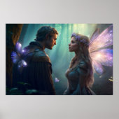 Versteckte Liebhaber des Waldgebiets Poster (Vorne)