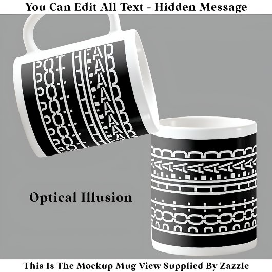 Versteckte Nachricht Pot Head Kaffeekondikat 119W  Kaffeetasse