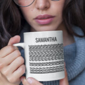 Versteckte Nachricht Sonnenstrahl Personalisierter Kaffeetasse
