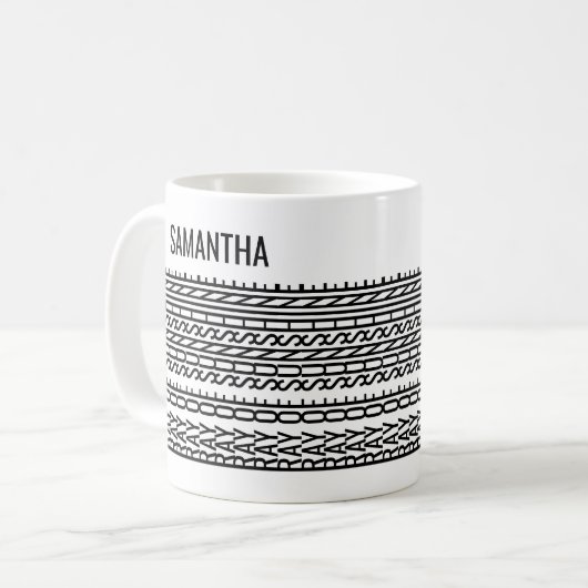 Versteckte Nachricht Sonnenstrahl Personalisierter Kaffeetasse (Vorderseite Links)