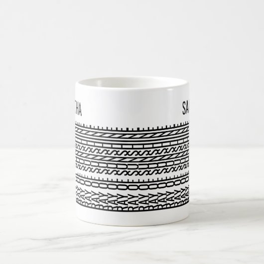 Versteckte Nachricht Sonnenstrahl Personalisierter Kaffeetasse (Mittel)