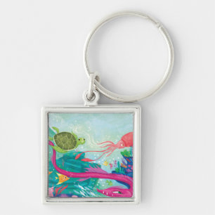 Versteckte Ozean-Schätze Schlüsselanhänger