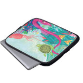 Versteckte Ozeanschätze Laptopschutzhülle (Vorne Knopf)