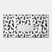 Versteckte Paws Schreibtischunterlage (Tastatur & Maus)