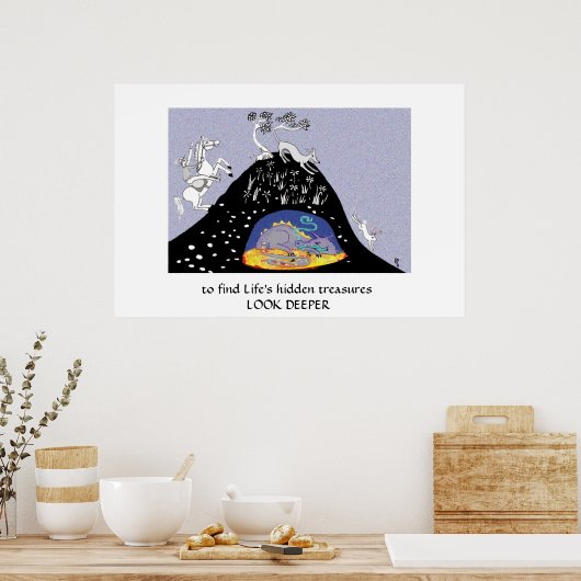 Versteckte Schätze Poster (Küche)