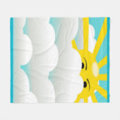 VERSTECKTE SONNE FLEECEDECKE (Vorderseite (Horizontal))