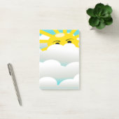 VERSTECKTE SONNE POST-IT KLEBEZETTEL (Büro)