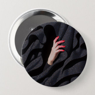 Versteckte Sternennacht-Hidschab-Hand-Illustration Button