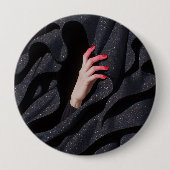 Versteckte Sternennacht-Hidschab-Hand-Illustration Button (Vorderseite)