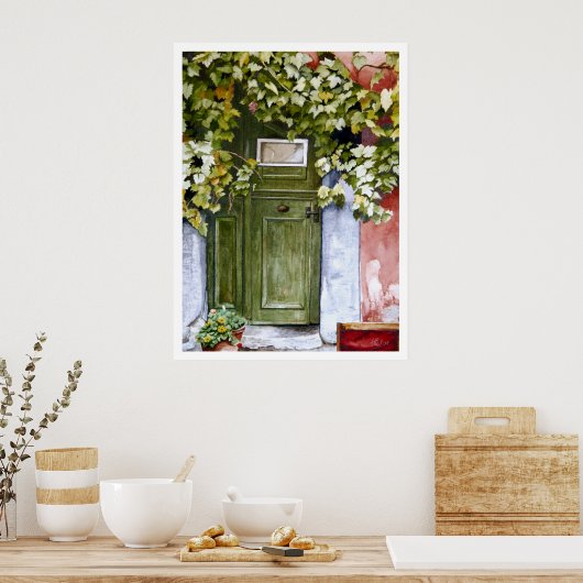 versteckte Tür Poster (Küche)