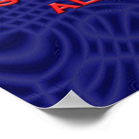 Versteckte Waffen sind willkommen Poster (Ecke)