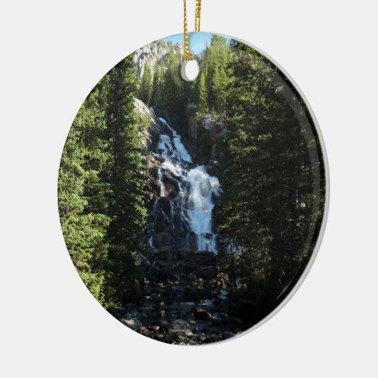 Versteckte Wasserfälle im Grand Teton Nationalpark Keramikornament (Links)