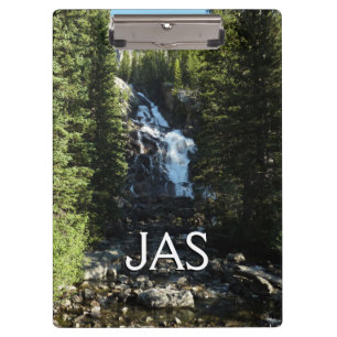 Versteckte Wasserfälle im Grand Teton Nationalpark Klemmbrett