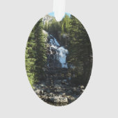 Versteckte Wasserfälle im Grand Teton Nationalpark Ornament (Rückseite)