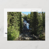Versteckte Wasserfälle im Grand Teton Nationalpark Postkarte (Vorne/Hinten)