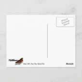 Versteckte Wasserfälle im Grand Teton Nationalpark Postkarte (Rückseite)