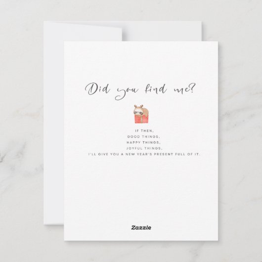 Versteckte Weihnachtskarten Feiertagskarte (Rückseite)