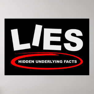 Versteckte zugrunde liegende Fakten Poster