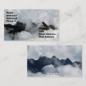Versteckter Berg, Visitenkarte (Vorne/Hinten)