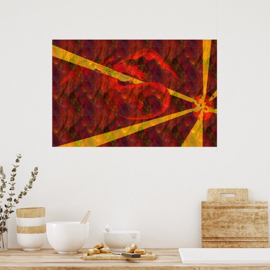 Versteckter Drache Poster (Küche)