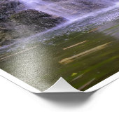 Versteckter Gartenkaskade Fotodruck (Ecke)