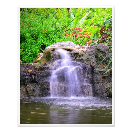 Versteckter Gartenkaskade Fotodruck (Vorne)