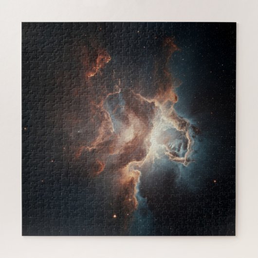 Versteckter Geist unter galaktischer Atmosphäre im Puzzle (Horizontal)