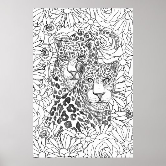 Versteckter Jaguar Poster (Vorne)