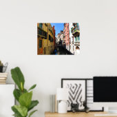 Versteckter Kanal in Venedig - Poster (Heimbüro)