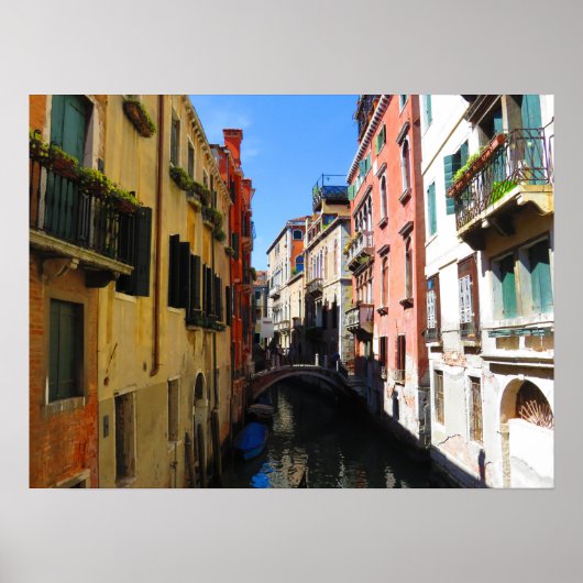 Versteckter Kanal in Venedig - Poster (Vorne)