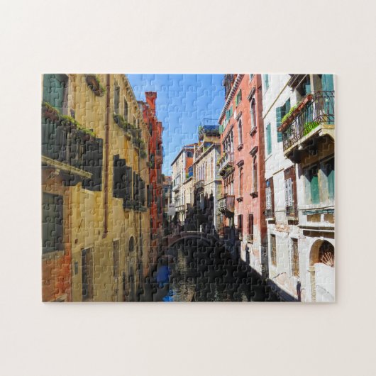 Versteckter Kanal in Venedig - Puzzlespiel Puzzle (Horizontal)